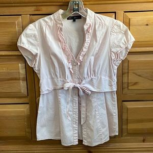 Light pink button up